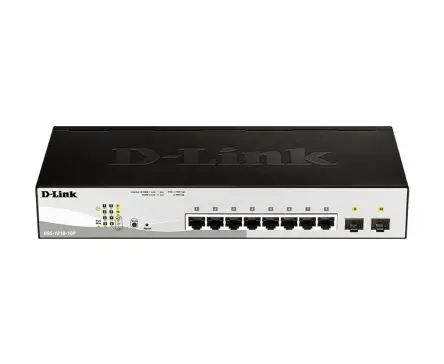 Produktfoto 1 von D-Link 10-Port Gigabit Smart Managed PoE Switch Ethernet-Switch 10-Port Smart Power Over Ethernet 1000Mbit/s