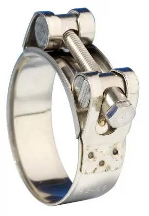 Produktfoto 1 von Jubilee Edelstahl Schlauchschelle Bolzenschraube, mit Schraubkopfschraube 43 mm