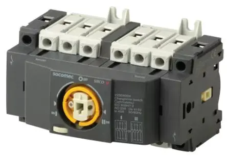 Produktfoto 1 von Socomec Sirco M Trennschalter 4-polig DIN-Hutschiene 40A 18 kW Grau IP20 3-phasig