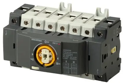 Produktfoto 1 von Socomec Sirco M Trennschalter 4-polig DIN-Hutschiene 63A 28.4 kW Grau IP20 3-phasig