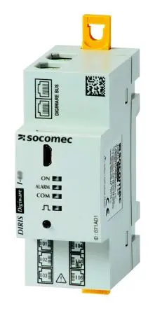 Produktfoto 1 von Socomec DIRIS Digiware I-61 Energiemessgerät Digital 90 mm x 36 mm Elektronik / 3-phasig 2 Ausg. 2 Eing. Impulsausgang