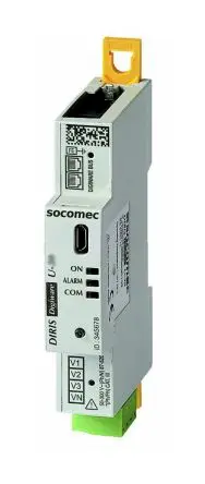 Produktfoto 1 von Socomec DIRIS Digiware U-10 Energiemessgerät Digital 90 mm x 18 mm Elektronik / 3-phasig 2 Ausg. 2 Eing.