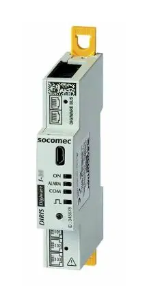 Produktfoto 1 von Socomec DIRIS Digiware I-31 Energiemessgerät Digital 90 mm x 18 mm Elektronik / 3-phasig 2 Ausg. 2 Eing. Impulsausgang