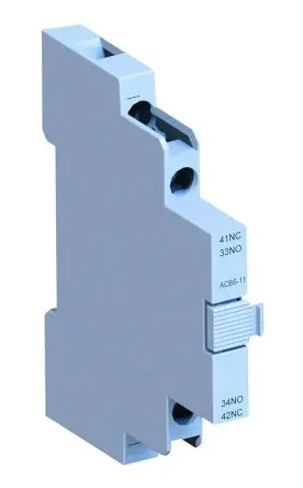 Produktfoto 1 von WEG ACBS Hilfskontaktblock 2-polig Seitlich, 1 Schließer/1 Öffner mit Schraube Anschluss 10 A, 690V ac
