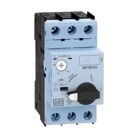 Produktfoto 1 von WEG MPW40t Motorschutzschalter, 1A Schutzschalter 690V 97mm x 45 mm mit Thermomagnetisch