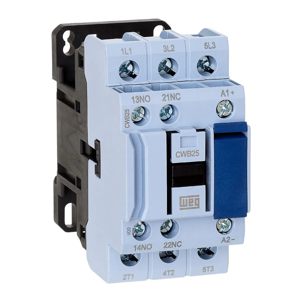 Produktfoto 1 von WEG CWB Schütz 24 V ac-Spule, 3-polig, 690V ac / 25 A 24 V ac 11 kW 3 Schließer Motorsteuerung 2-Hilfskontakte
