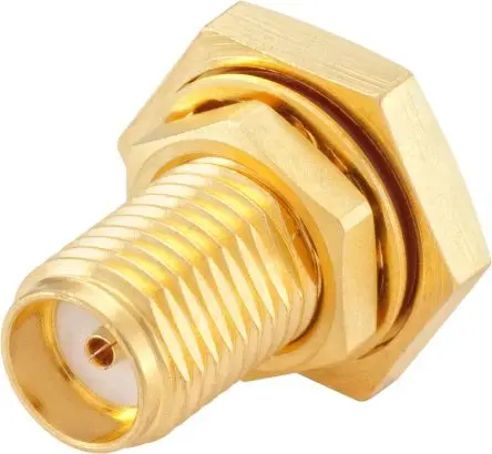 Rosenberger 32 Buchse Koaxialsteckverbinder SMA-Steckverbinder, Frontplattenmontage, für Halbsteif-Kabel, 50 Ω Lot,