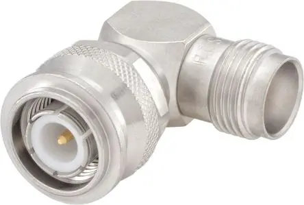 Produktfoto 1 von Rosenberger HF Adapter, 50 Ω, gewinkelt, 10GHz Stecker Buchse Nennspannung