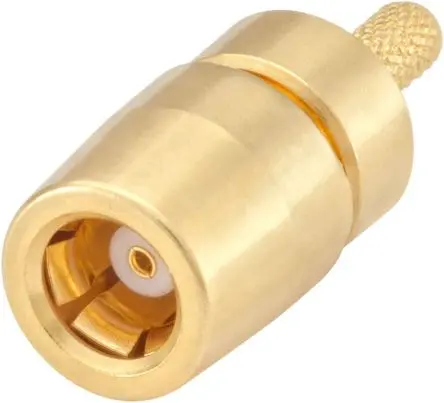 Produktfoto 1 von Rosenberger 59 Buchse Koaxialsteckverbinder SMB-Steckverbinder, Kabel, für RG178, RG196-Kabel, 50 Ω Crimpbefestigung,