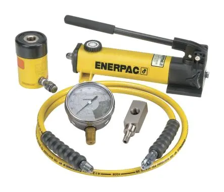Produktfoto 1 von Enerpac Tragbarer Hydraulikzylinder – Hebetyp Einfachwirkend, eingef.L. 120 mm 12 t 42 mm