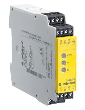Produktfoto 1 von Wieland SNA 4063K Sicherheitsrelais 24V ac/dc, 3 Sicherheitskontakte, 1 Hilfsschalter EN 50156-1, cULus, GOST R, EN
