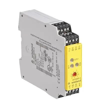 Produktfoto 1 von Wieland SNV 4063KL Sicherheitsrelais 24V dc, 3 Sicherheitskontakte, Überwacht EN ISO 13849-1, EN 60664-1, EN 62061, IEC