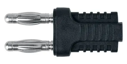 Produktfoto 1 von Schutzinger 4 mm Stecker Schwarz Bananenstecker, Kontakt Nickel, 33V ac, 70 V ac 12A Steckbar