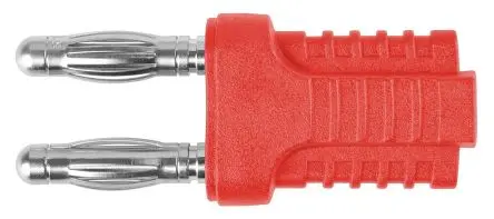 Schutzinger 4 mm Stecker Rot Bananenstecker, Kontakt Nickel, 33V ac, 70 V ac 12A Steckbar