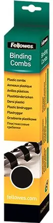 Produktfoto 1 von Fellowes Drahtspiralbindung, Kamm-Ø 6 mm A4+ Schwarz 20 25 pro Paket Stück