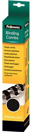 Produktfoto 1 von Fellowes Drahtspiralbindung, Kamm-Ø 8 mm A4+ Schwarz 40 25 pro Paket Stück