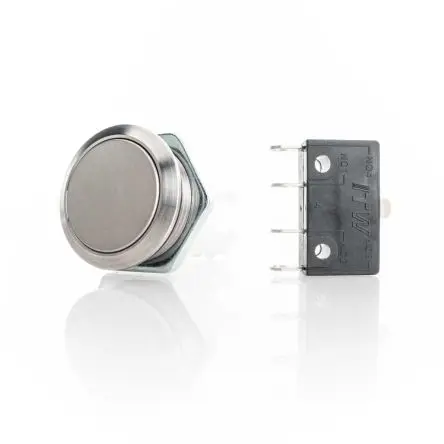 Produktfoto 1 von ITW H48M Druckschalter Rastend Panel Ø 19.6 mm, 1-poliger Umschalter / 10A 28 V dc 250 V ac, IP67