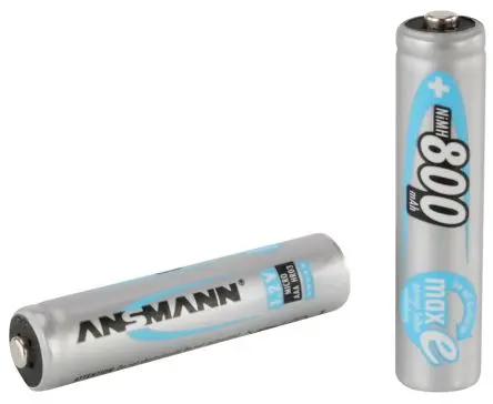 Produktfoto 1 von Ansmann Ansmann MaxE AAA-Akku, Nickel-Metallhydrid, 1.2 V, 800 mAh, 65 °C, -20 °C