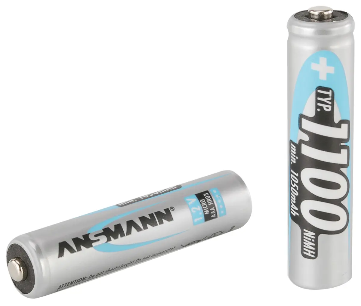 Ansmann AAA-Akku, Nickel-Metallhydrid, 1.2 V, 1.1 Ah, 50 °C, -20 °C
