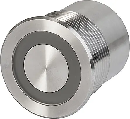 Produktfoto 1 von Schurter Piezo-Schalter 100mA 1-poliger Umschalter Beleuchtet IP69K, IP67 Rastend