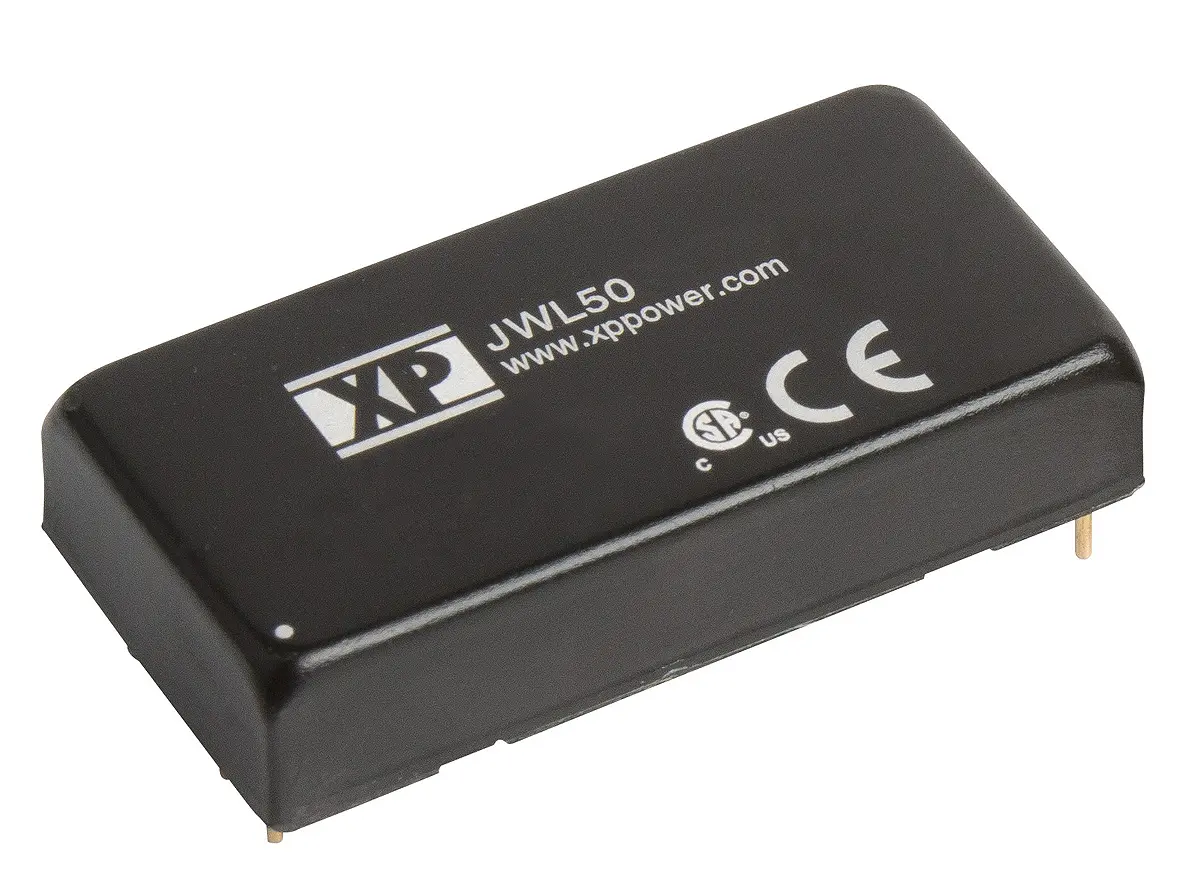 XP Power JWL50 DC/DC-Wandler 50W 24 V dc IN, 12V dc OUT / 4.17A Durchsteckmontage 1.5kV dc isoliert