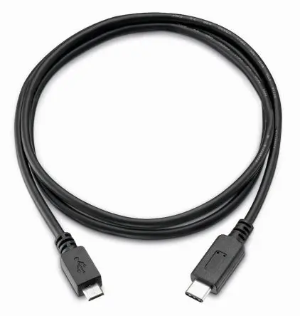 Produktfoto 1 von Wurth Elektronik Stecker WR-COM IC-Buchse USB-Kabel, USB Typ C Stecker / Micro-USB Typ B, 1 m USB 3.1 Schwarz