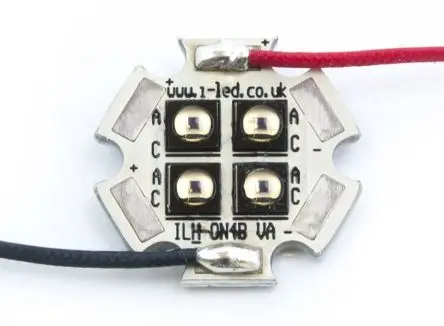 Produktfoto 1 von Intelligent LED Solutions OSLON Black PowerStar IR-LED Array, Leiterplatte, 850 nm, 2640 mW, 150 °, 2-Pin, Oberfläche