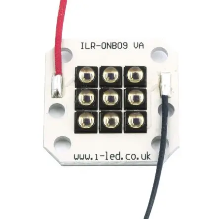 Produktfoto 1 von Intelligent LED Solutions OSLON Black PowerCluster IR-Cluster LED-Leuchte, Leiterplatte, 850 nm, 6164 mW, 90 °, 2-Pin,