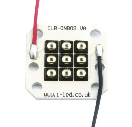 Produktfoto 1 von Intelligent LED Solutions OSLON Black PowerCluster IR-Cluster LED-Leuchte, Leiterplatte, 850 nm, 5940 mW, 150 °, 2-Pin,