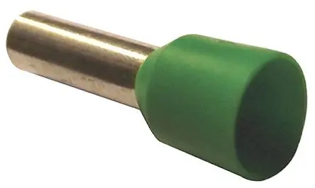 Produktfoto 1 von JST FWE Aderendhülsen-Crimp, Stift ø 3.5 mm, Grün, Polypropylen, 12 mm, 20mm, Isoliert, 10 AWG max.