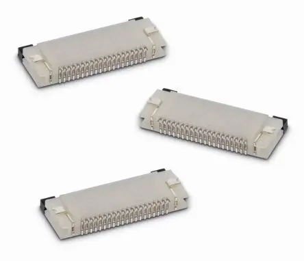 Produktfoto 1 von Wurth Elektronik WR-FPC ZIF, Oberfläche Horizontal FPC-Steckverbinder, 20-polig Buchse / 1-reihig, Raster 0.5 mm,