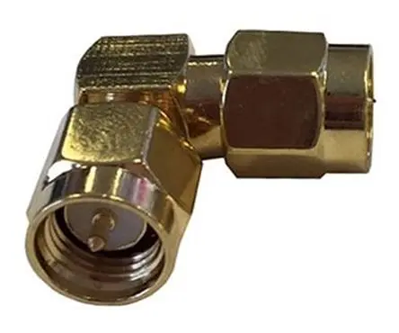 Produktfoto 1 von RF Solutions HF Adapter, 50 Ω, gewinkelt, 6GHz Stecker Stecker, Koaxial SMA