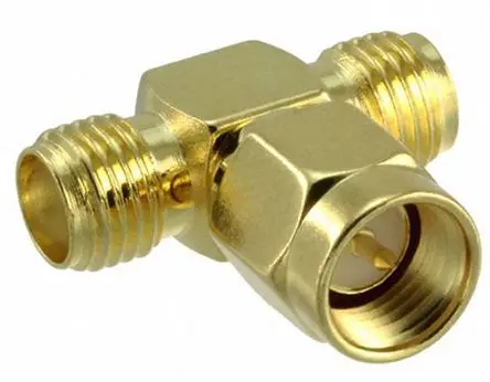 Produktfoto 1 von RF Solutions HF Adapter, 50 Ω, gewinkelt, 3GHz Stecker Buchse, Koaxial SMA