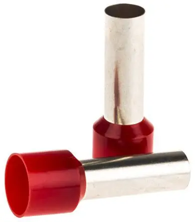Produktfoto 1 von JST FWE Aderendhülsen-Crimp, Stift ø 8.3 mm, Rot, Polypropylen, 16 mm, 30mm, Isoliert, 2 AWG max.