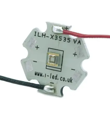 Produktfoto 1 von Intelligent LED Solutions Oberfläche ILH-XP01-SXXX-SC211-WIR200 1-fach UV-LED UV C 375 nm / 180 mW, Kuppelförmig 110 ° 2