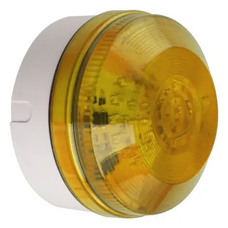 Moflash LED195 LED Filament/Warnsummer Signalleuchte 48V Gelb Hinten, Ø 104 mm x 73 mm IP65
