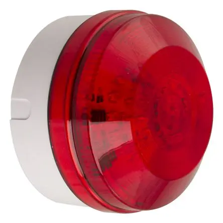 Produktfoto 1 von Moflash LED195 LED Filament/Warnsummer Signalleuchte 230V Rot Oberfläche, Ø 104 mm x 73 mm IP65