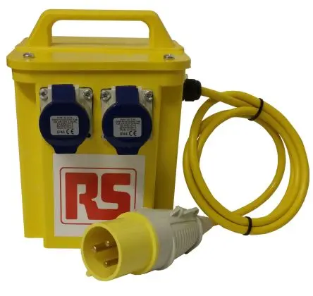 Produktfoto 1 von RS PRO Baustellentransformator, Primär 110 V / Sekundär 230 V, 16 A BS