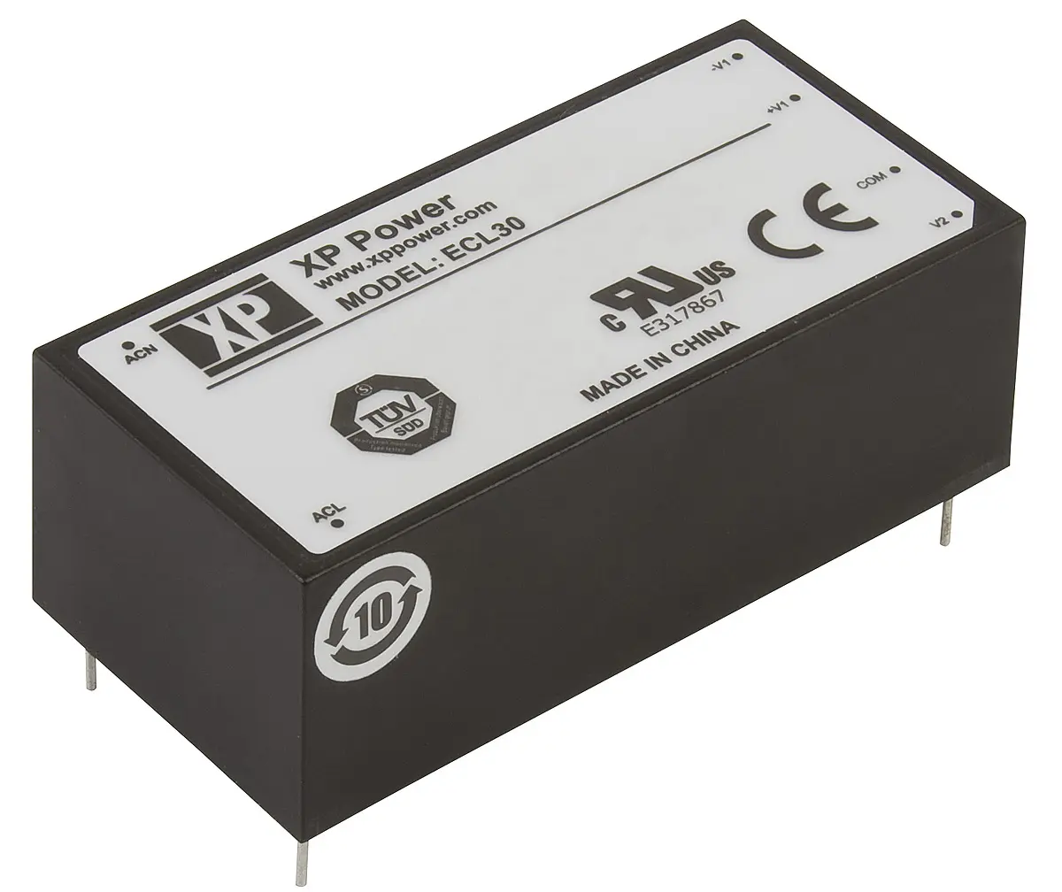 Produktfoto 1 von XP Power Schaltnetzteil, 5 V dc, ±12 V dc / 3 A, 630 mA 3-Kanal 30W 120 → 370 V dc, 85 → 264 V ac