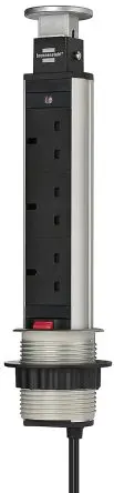 Produktfoto 1 von brennenstuhl H05VV-F Verlängerungskabel, 2 m, 3-fach Überspannungsschutz, Typ G IP20 250V ac