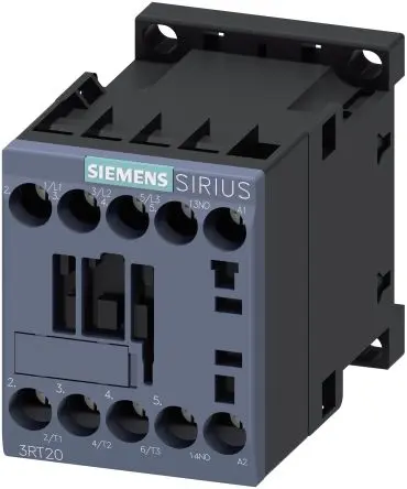 Produktfoto 1 von Siemens 3RT2 Schütz 100V ac-Spule, 3-polig, 400V ac / 12 A 110V 55 kW 1 Schließer Motorsteuerung, Umkehrend