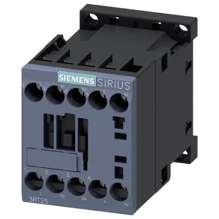 Produktfoto 1 von Siemens 3RT2 Schütz 110V ac-Spule, 4-polig, 400V ac / 12 A 110V ac 5.5 kW 2 Schließer/2 Öffner Motorsteuerung