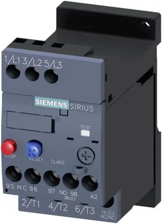 Siemens SIRIUS 3RU2 Thermisches Überlastrelais, / 1.25A 0.75 kW 1 Schließer/1 Öffner / 3A 3P, 45 mm x 80mm