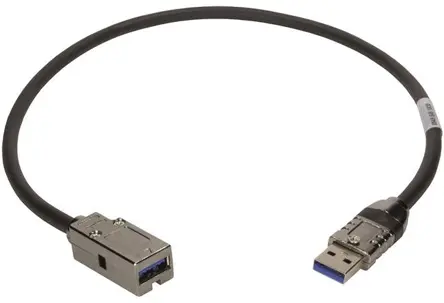 Produktfoto 1 von HARTING USB-Kabel, USBA / USBA, 1.5m USB 3.0 Schwarz