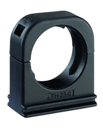 Produktfoto 1 von Kopex BEH Nylon 12 Kabelrohr Befestigung Schutzrohrclip 50 mm Schwarz Nickel (Gewinde)-Finish IP68