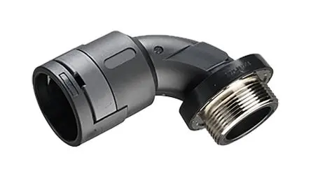 Produktfoto 1 von Kopex NEBV Nylon 12 Kabelrohr Befestigung 32 mm 32 mm Schwarz Nickel (Gewinde)-Finish IP68