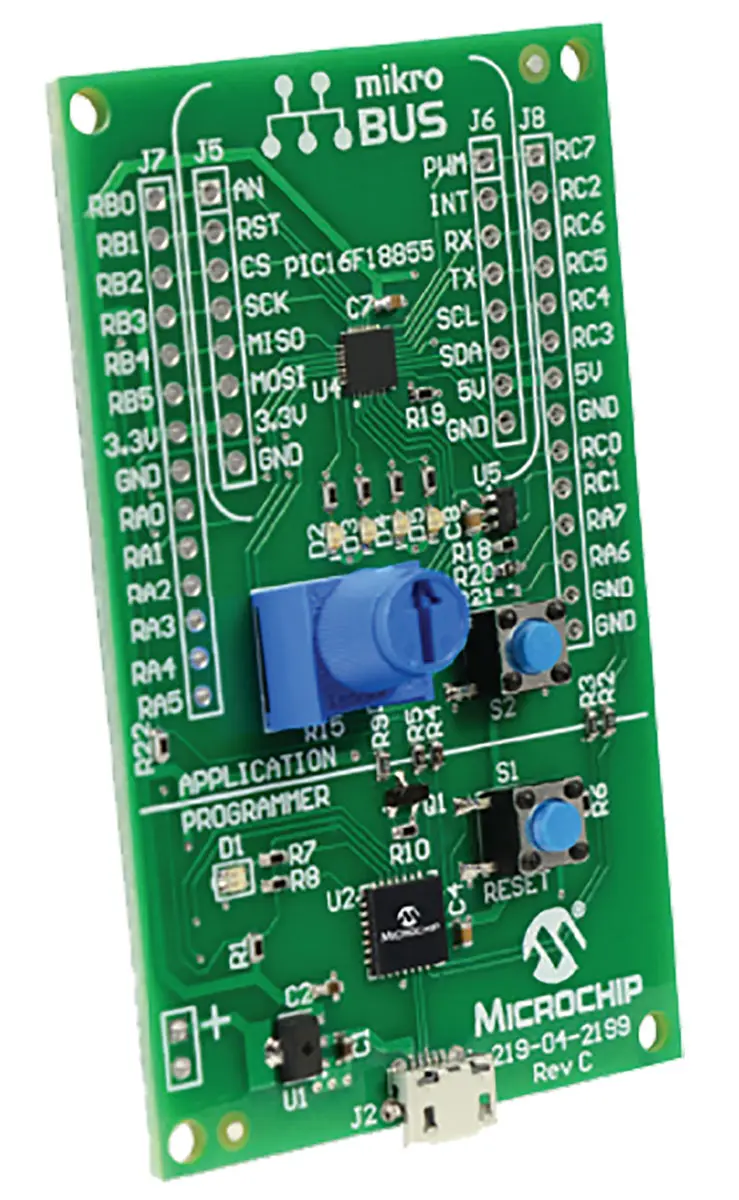 Produktfoto 1 von Microchip MPLAB Xpress MCU, Entwicklungsboard Entwicklungsboard PIC16 PIC PIC16F18855