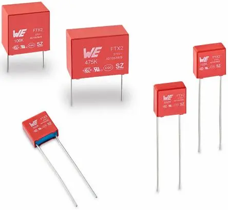 Produktfoto 1 von Würth Elektronik WCAP-FTX2 X2 Folienkondensator 275 V dc 275V ac 470 nF ±10 % Raster 12.5 mm