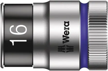 Produktfoto 1 von Wera 1/2 in Standard Buchse SW 16 mm x 12.0mm