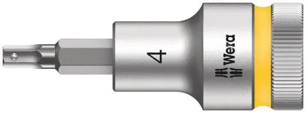 Produktfoto 1 von Wera 1/2 in Sechskant Buchse SW 4 mm Sechskant x 21.5mm